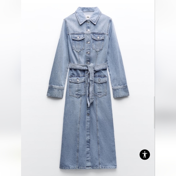 Zara Denim Dress - Picture 4 of 13